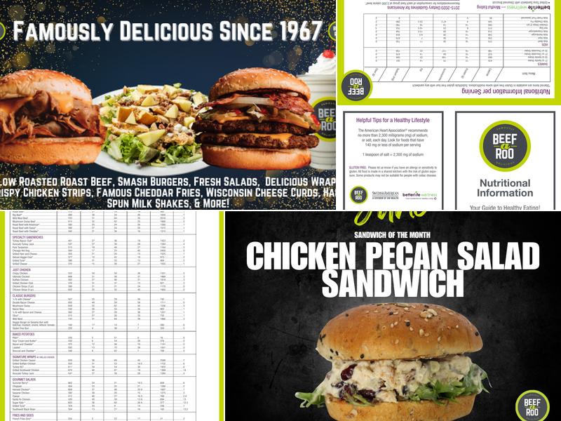Beef-A-Roo Menu