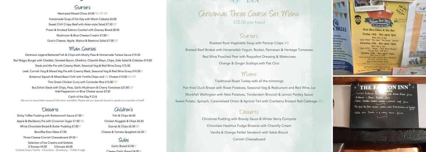Falcon Inn Menu