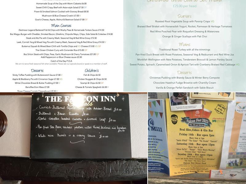 Falcon Inn Menu