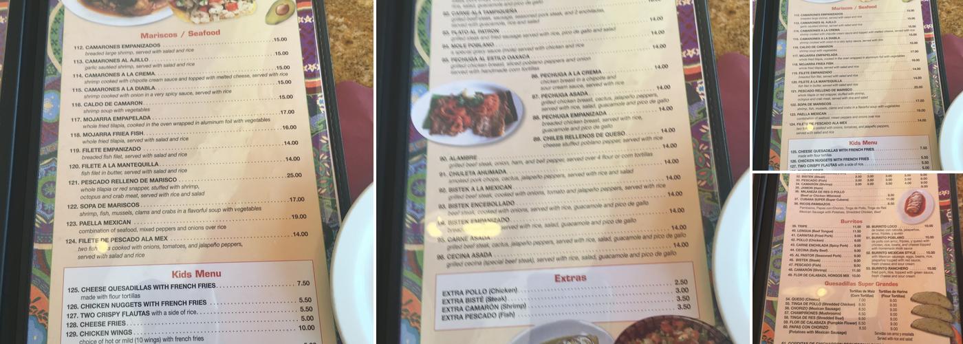 Nuevo El Mariachi Loco Menu