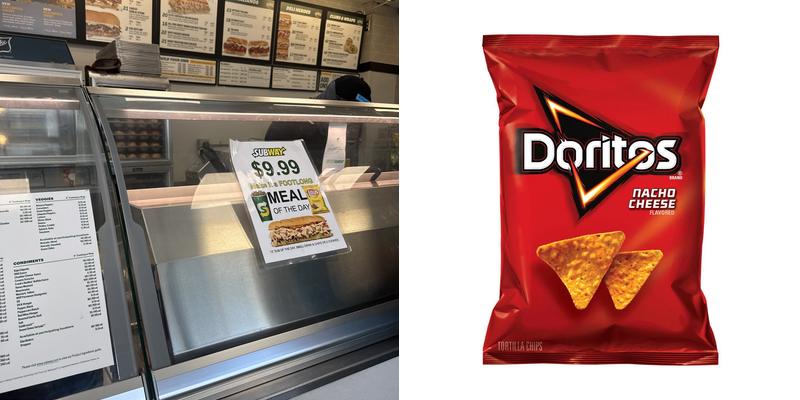 Subway Menu
