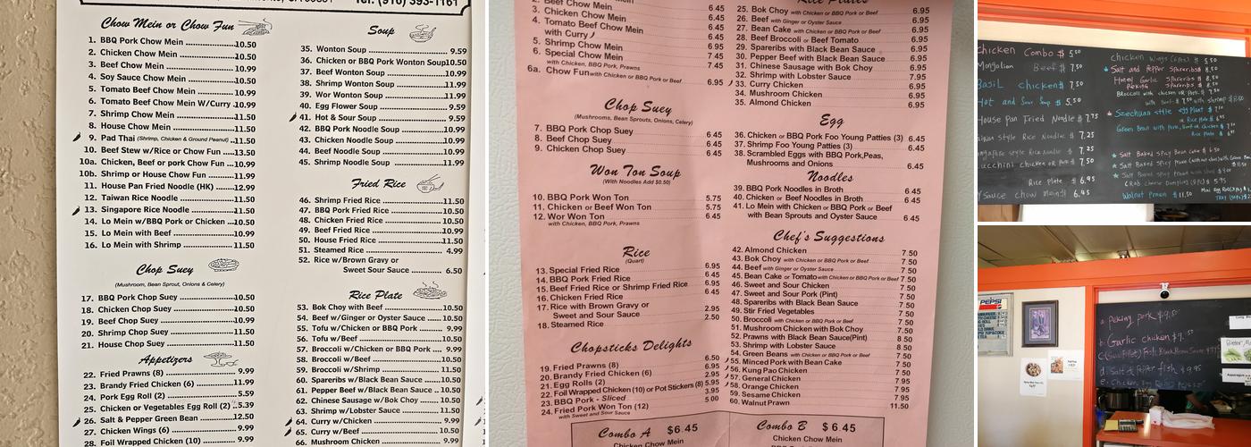 Chopsticks Express Menu
