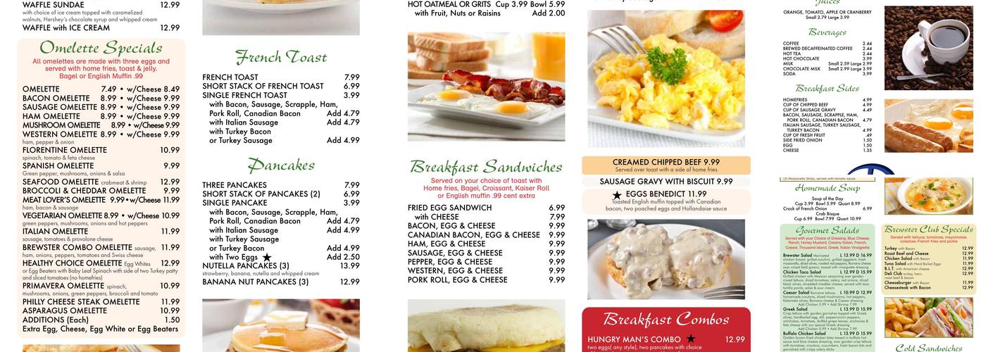 Brewster Restaurant Menu