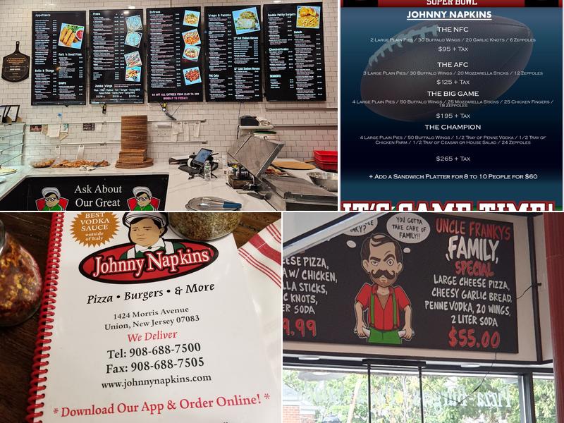 Johnny Napkins (Union) Menu