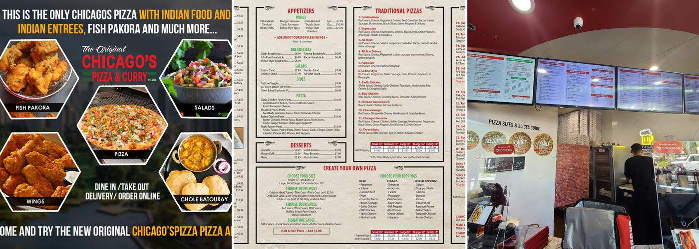 The original Chicago pizza and curry - Elk Grove Menu