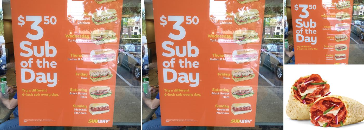 Subway Menu