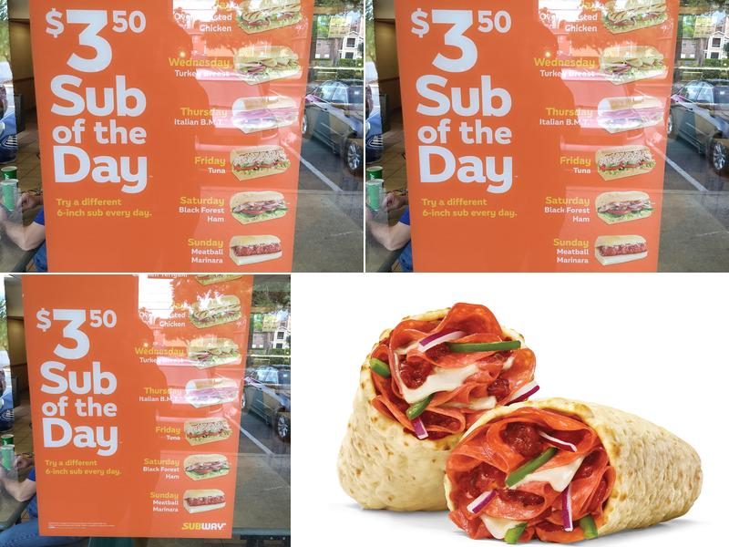 Subway Menu