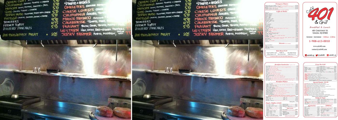 Cafe 401 & Grill Menu