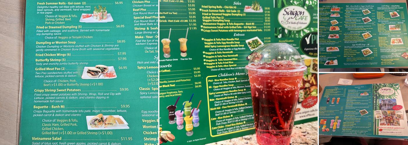 Saigon Cafe Millburn Menu