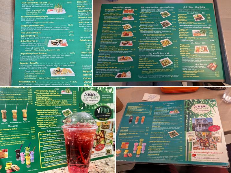 Saigon Cafe Millburn Menu