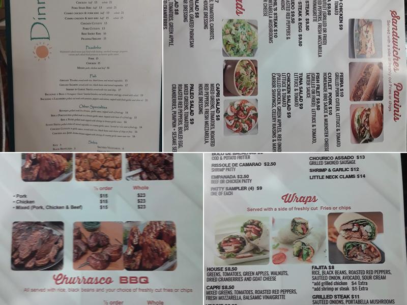 Bbq patio's cafe and grill llc. Menu
