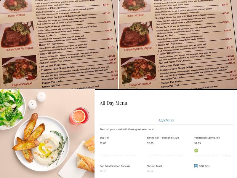Hunan Spring Menu