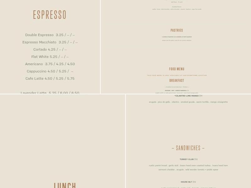 Boxed and Burlap Menu