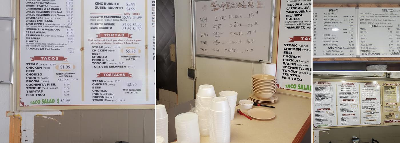 Burrito Express Menu