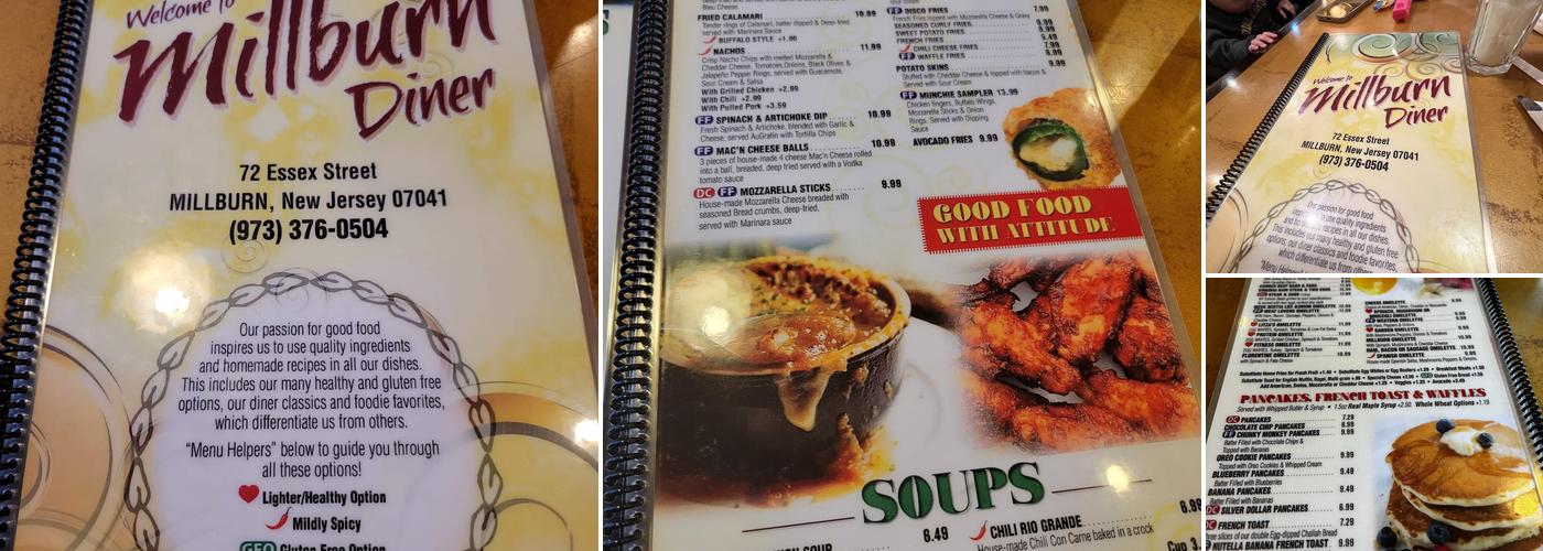 Millburn Diner Menu