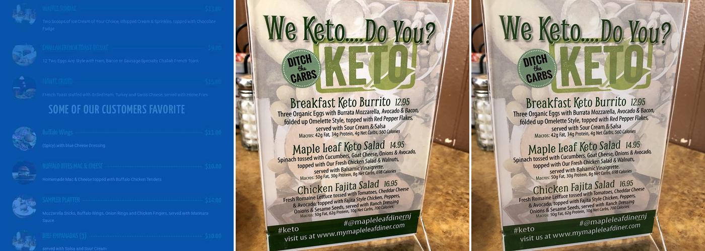 Spot Diner Menu