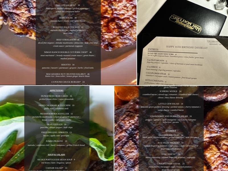 Sheldon Inn Menu