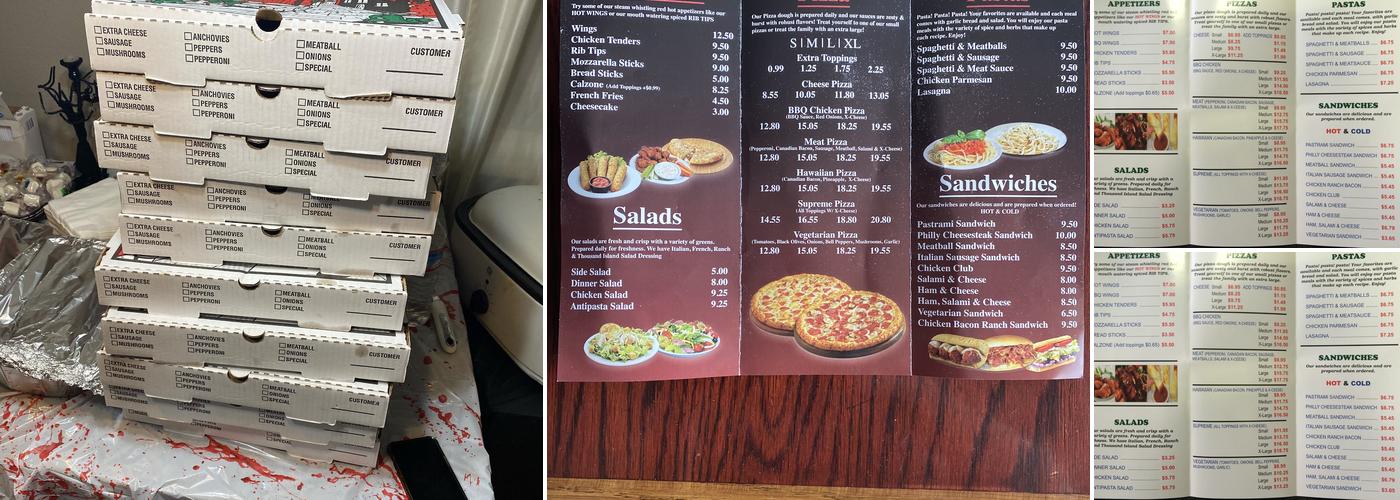 Jesse's Pizza Menu
