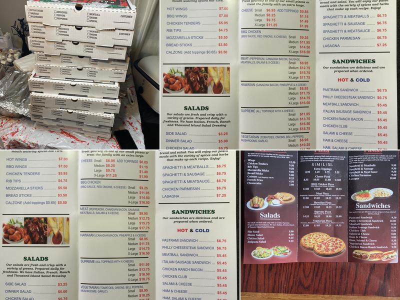 Jesse's Pizza Menu