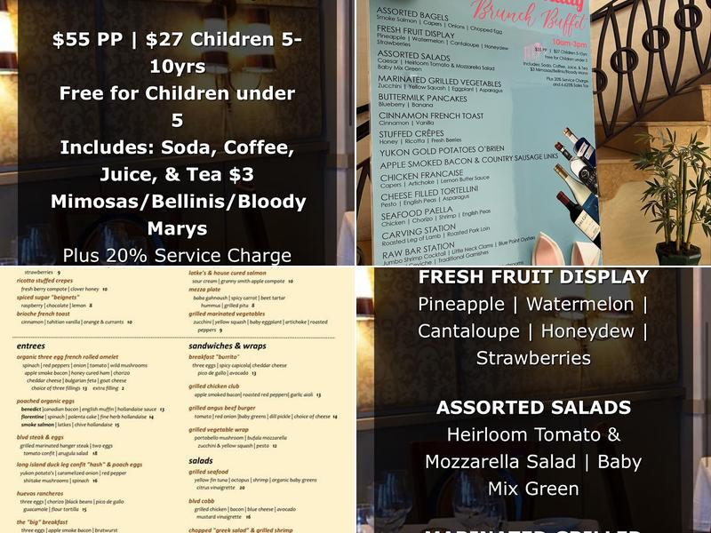 Boulevard Five72 Menu