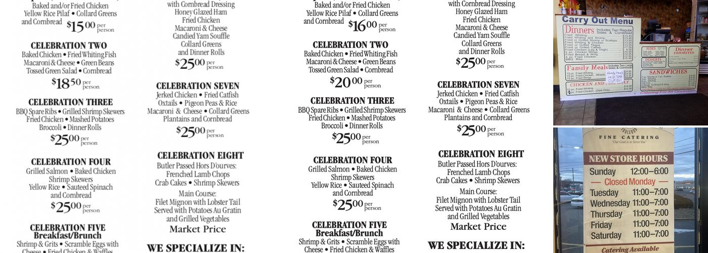 Two Fish & Five Loaves Menu