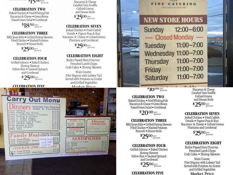 Two Fish & Five Loaves Menu