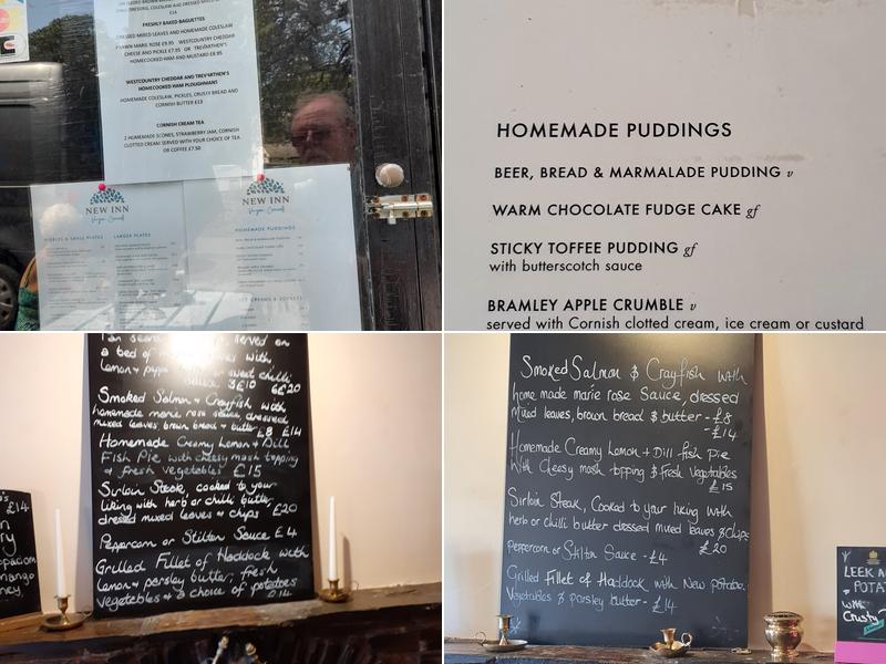 The New Inn Menu