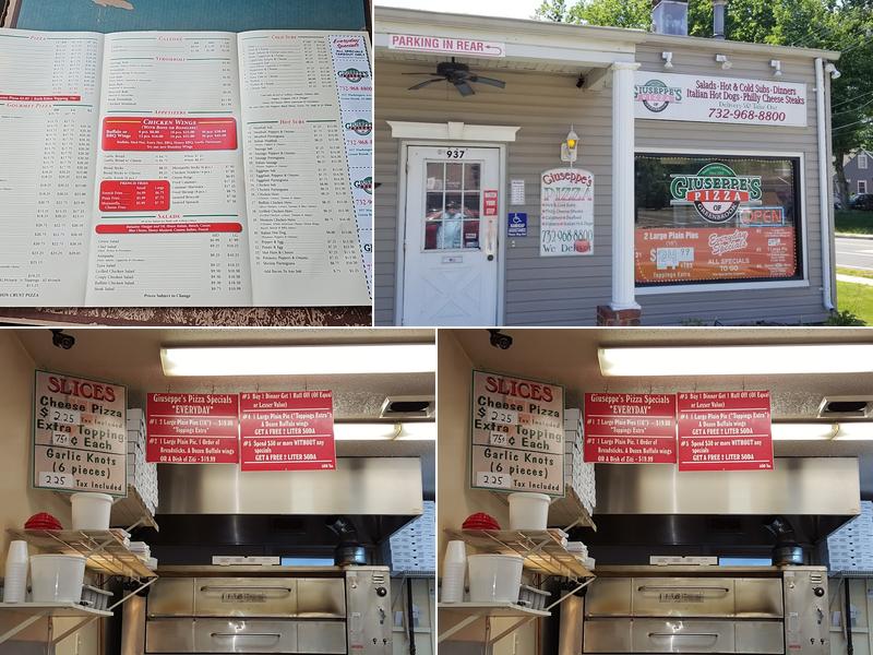 Giuseppe's Pizza-Green Brook Menu