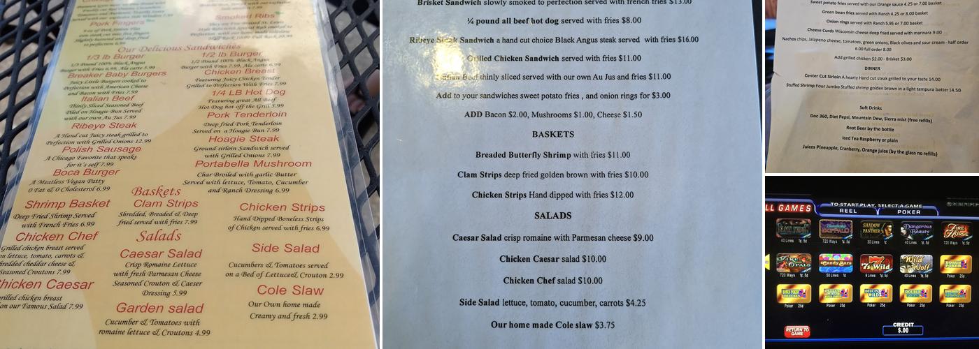 Breakers Saloon & Eatery Menu