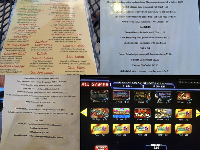 Breakers Saloon & Eatery Menu