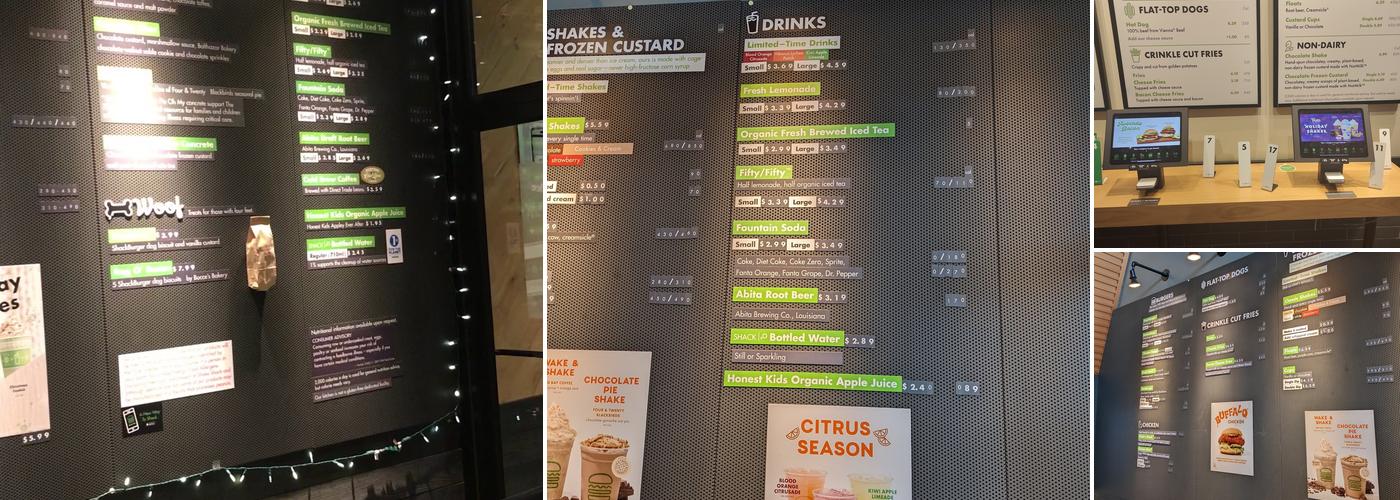 Shake Shack Bridgewater Menu