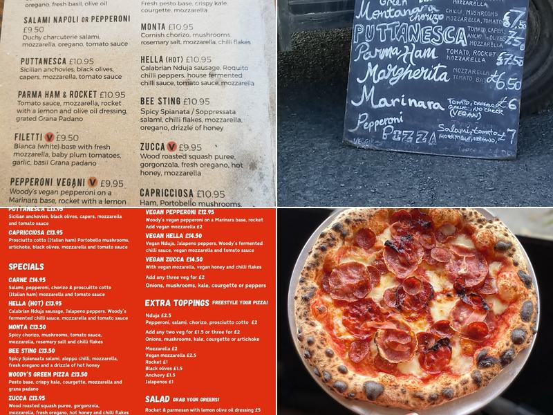 WOODY'S PIZZA Menu