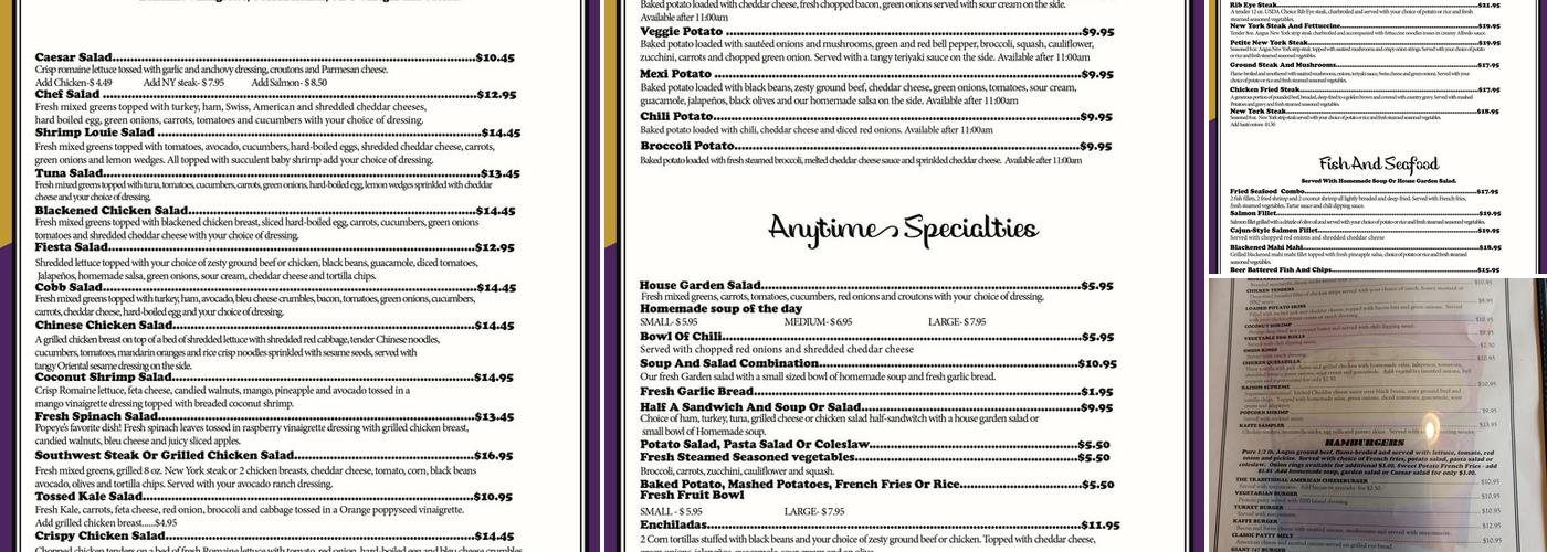 Kaffe Mocha & Grill Menu