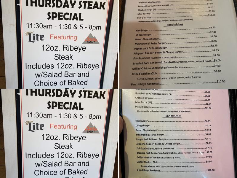 Buzzards Menu