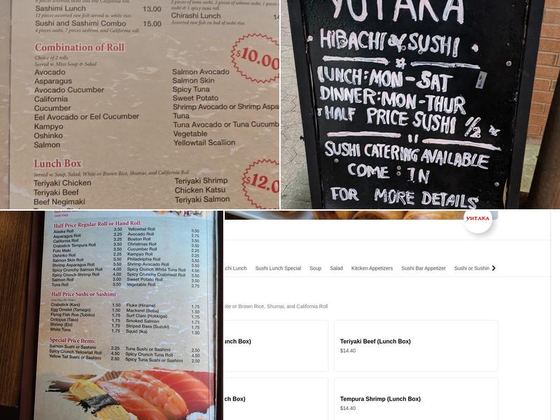 Yutaka Menu