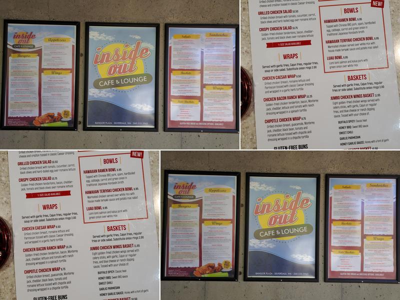 Inside Out Cafe Menu