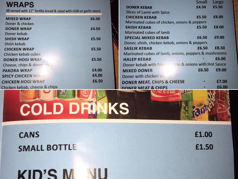 Istanbul Pizza & Kebab House Menu