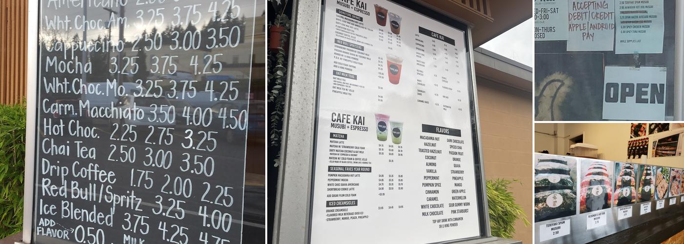 Café Kai Menu