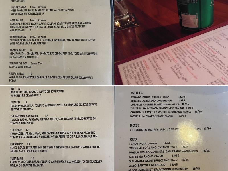 Treehouse Cafe Menu