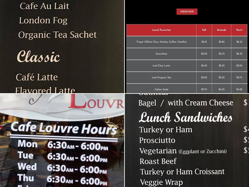 Cafe Louvre Menu