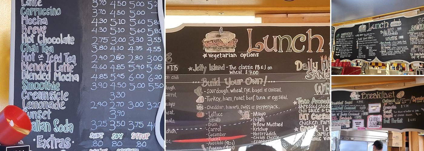 Red Cup Cafe Menu
