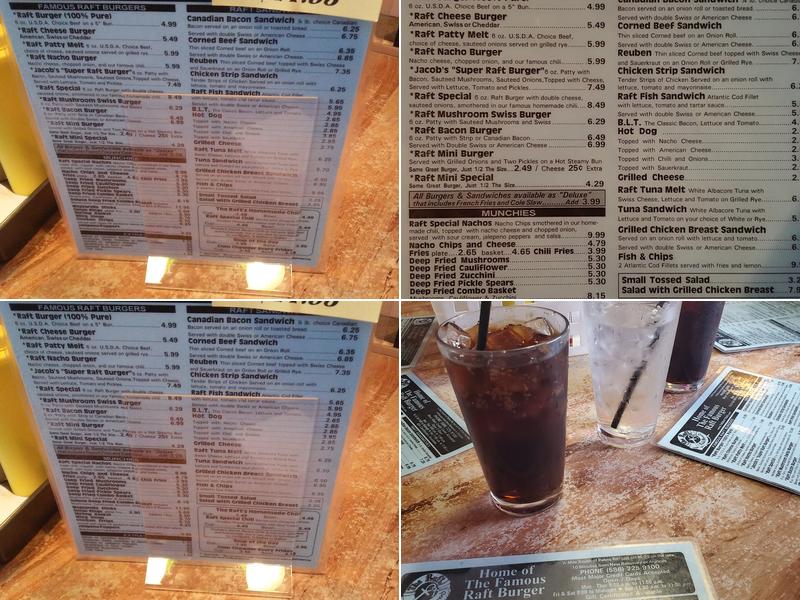The Raft Menu