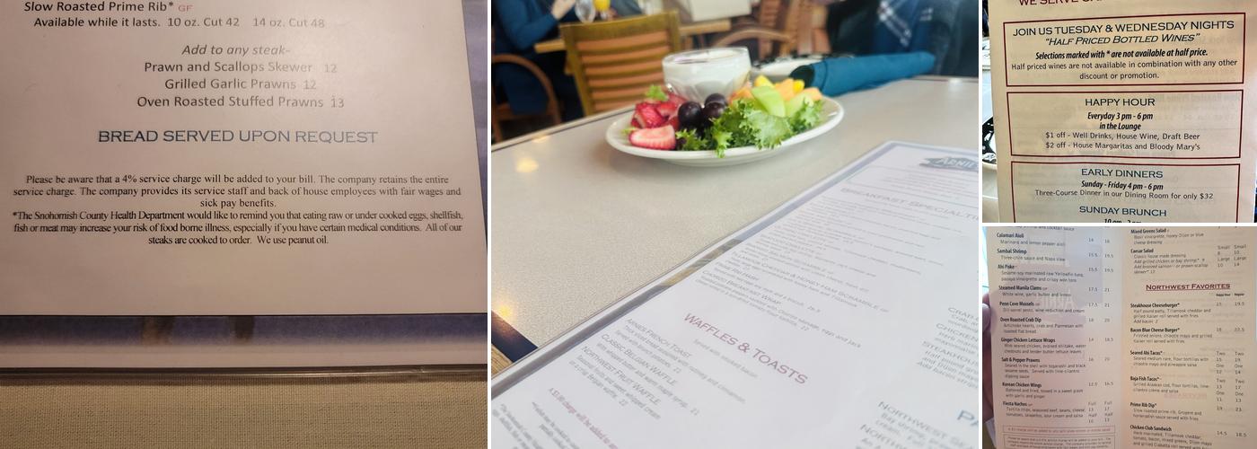 Arnies Restaurant Edmonds Menu