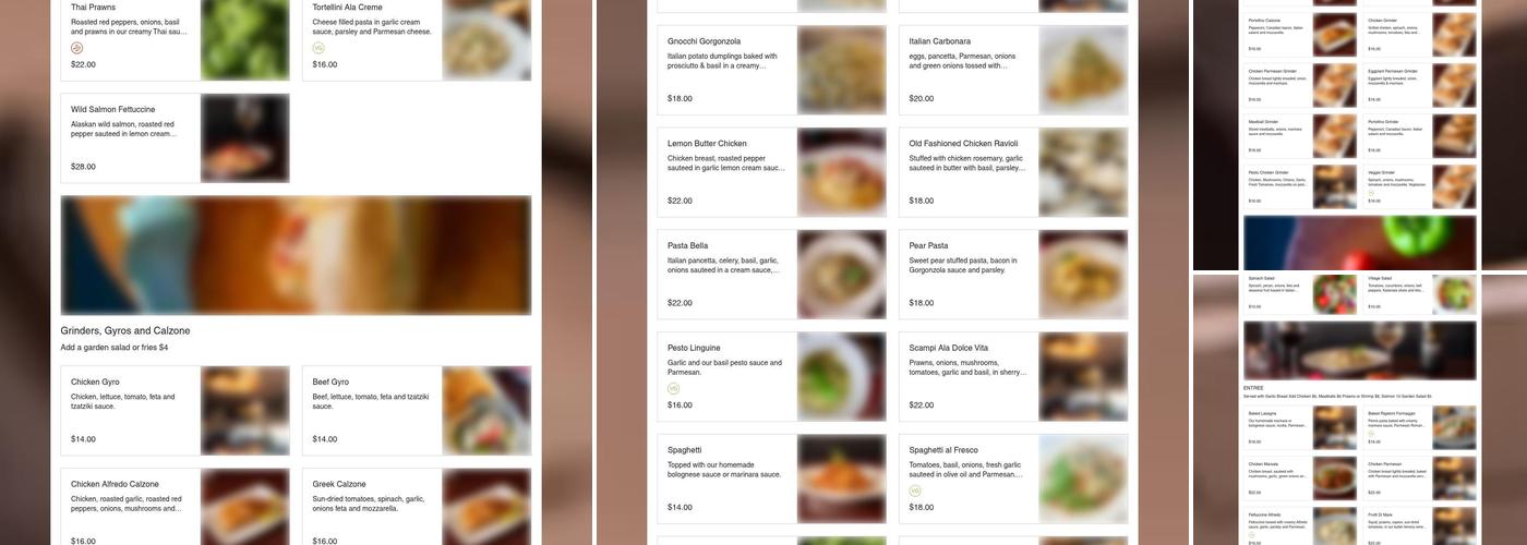 Portofino Restaurant & Bar Menu