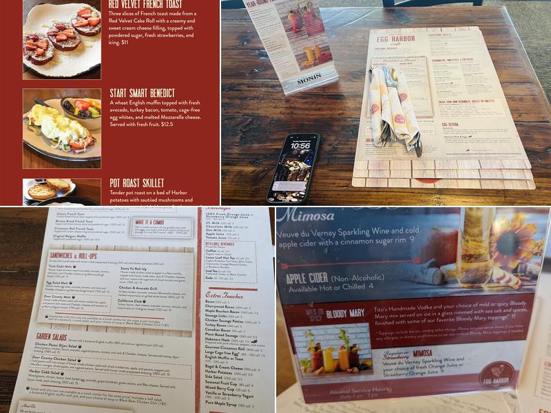 Egg Harbor Cafe Menu