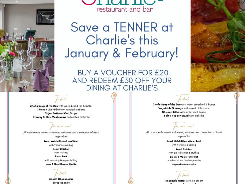 Charlie's Bar & Restaurant Menu