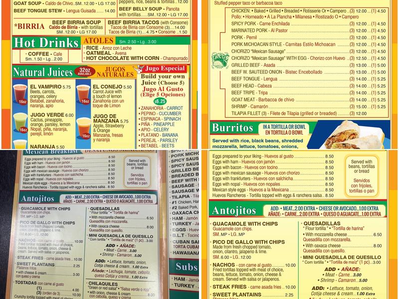 Gaby's Bakery & Deli Menu