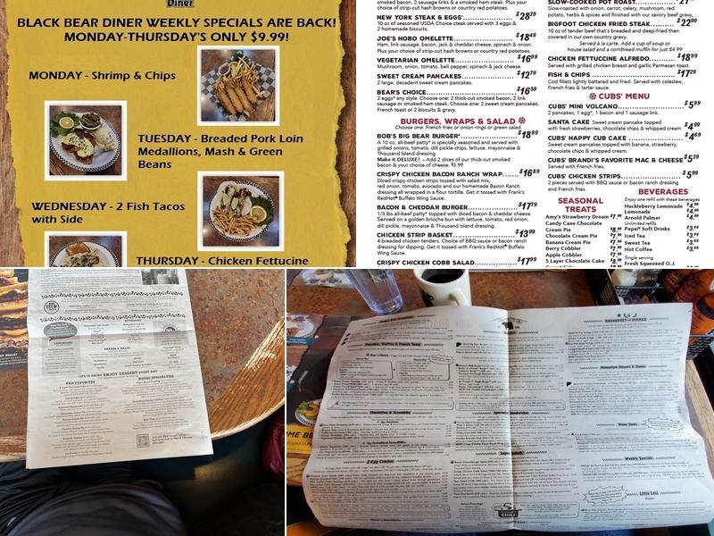 Black Bear Diner Sequim Menu