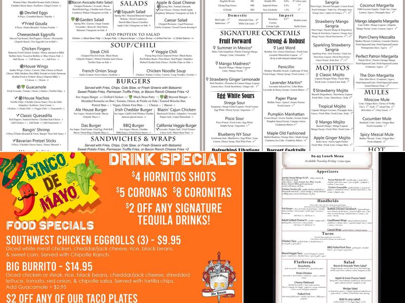 George Street Ale House Menu