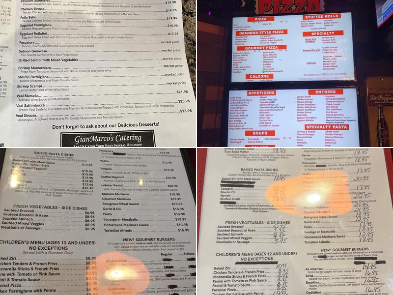 GianMarco's Menu